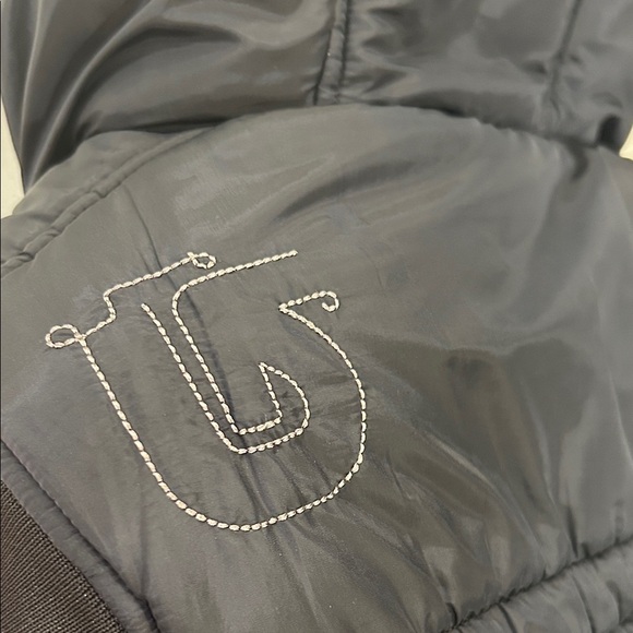 Burton Dryride Puffer Vest Black Hooded Faux Fur Trim Size Large - Picture 4 of 12